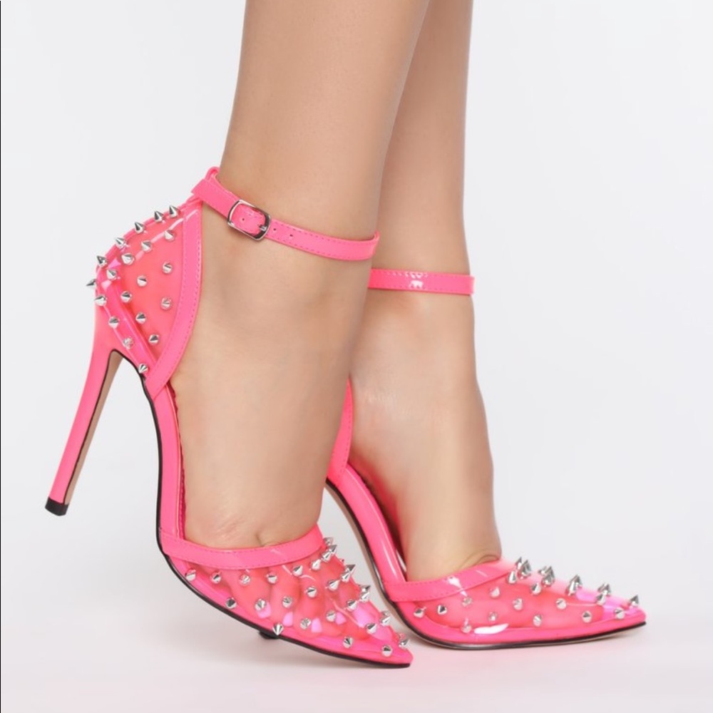 Pink heels clear